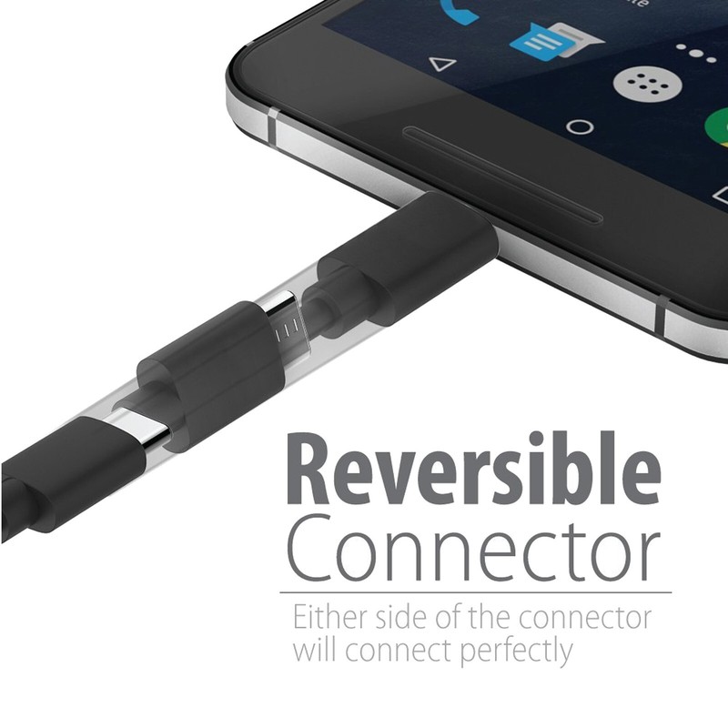 3pcs Short 6inch USB-C to USB 2.0 Charging Charger Data Sync Cable for SAMSUNG gallery