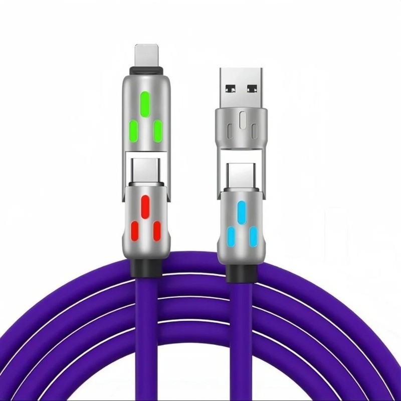 4-in-1 240W USB C Fast Charging Cable PD iPhone 16 Pro Max Samsung Xiaomi