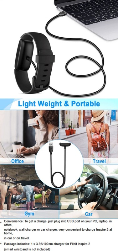 Long Lifespan Charger for Fitbit Inspire 2 Fitness Tracker for Fitbit Inspire 2 gallery