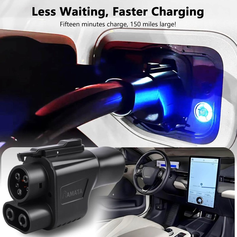 NACS to CCS1 Adapter 500A DC Tesla Supercharger Fits Ford, Rivian, GM EVs "READ" gallery