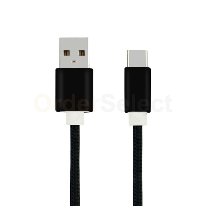 USB Type-C Braided Cable for Samsung Galaxy A10e/A20/A3 A5 A7 (2017)/A50 / Fold gallery