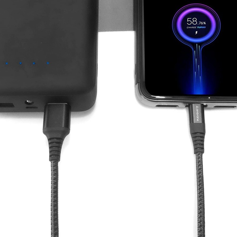 Ambrane Unbreakable 3A Fast Charging Braided USB - Type C Cable – 1.5 m RCT15(A) gallery