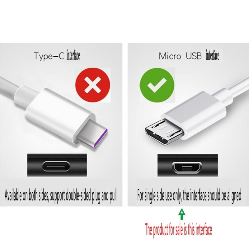 Micro USB Charger Fast Charging Cable Cord Fits Samsung Android Phone Lot