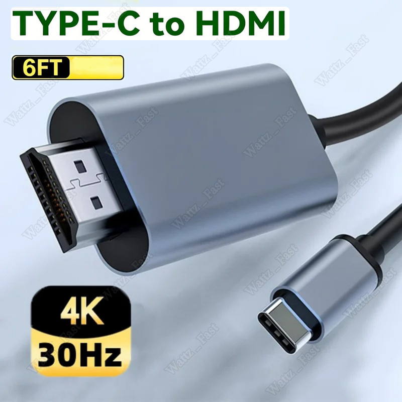 4K USB C Type C to HDMI Mirroring Cable HDTV Cord For Android iPhone17 16 15 Air