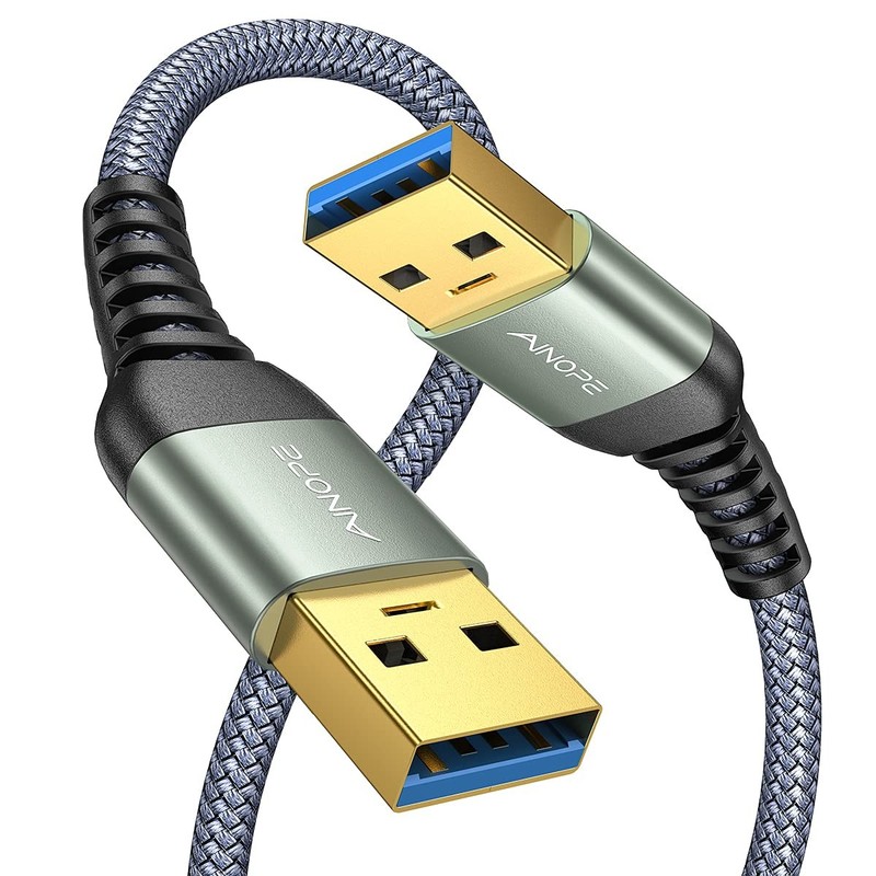 AINOPE USB to USB Cable, USB 3.0 A to A Male to Male Cable [Never Rupture]