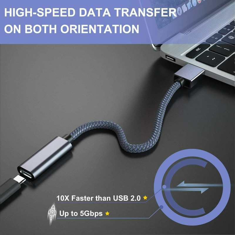 USB C 3.1 Type C Female to USB 3.0 Type A Male Port Converter Adapter Plug Cord gallery