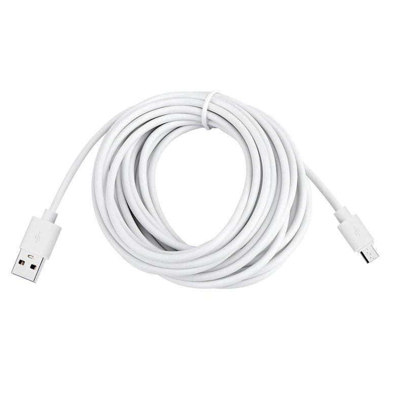 Ultra-Long 13ft Micro USB Power Cable for Wyze, Arlo, Blink & Nest Cameras gallery