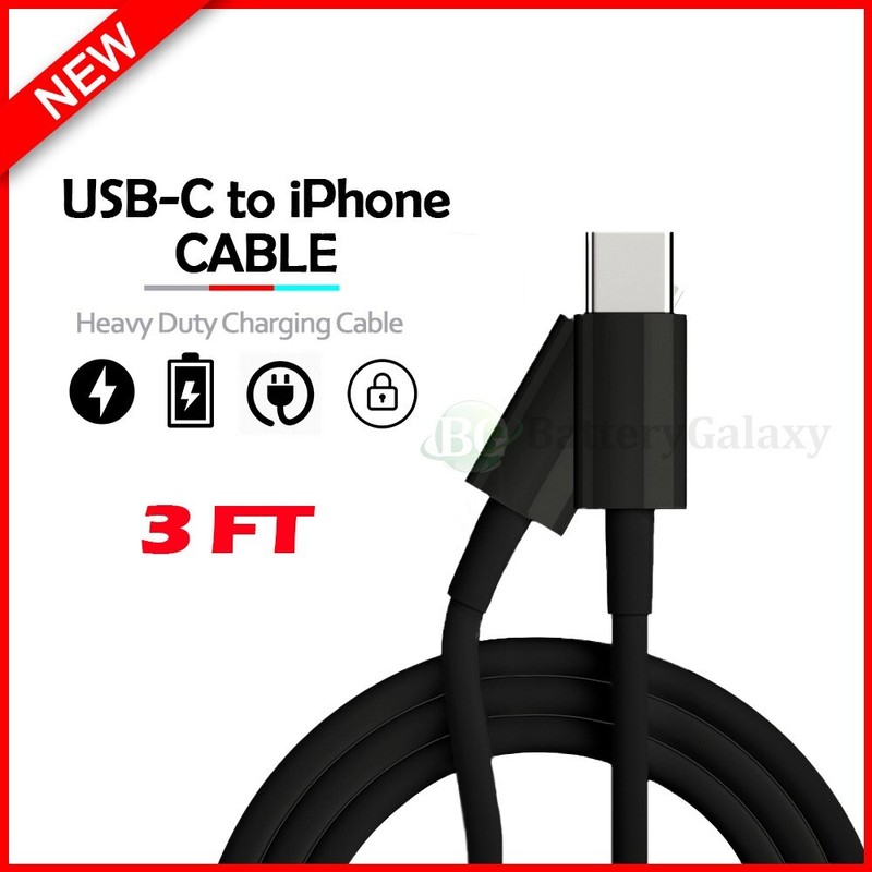 USB-C to iPhone 3' Data Charger Cable Cord For iPhone 7 8 X 11 12 13 14 Pro Max