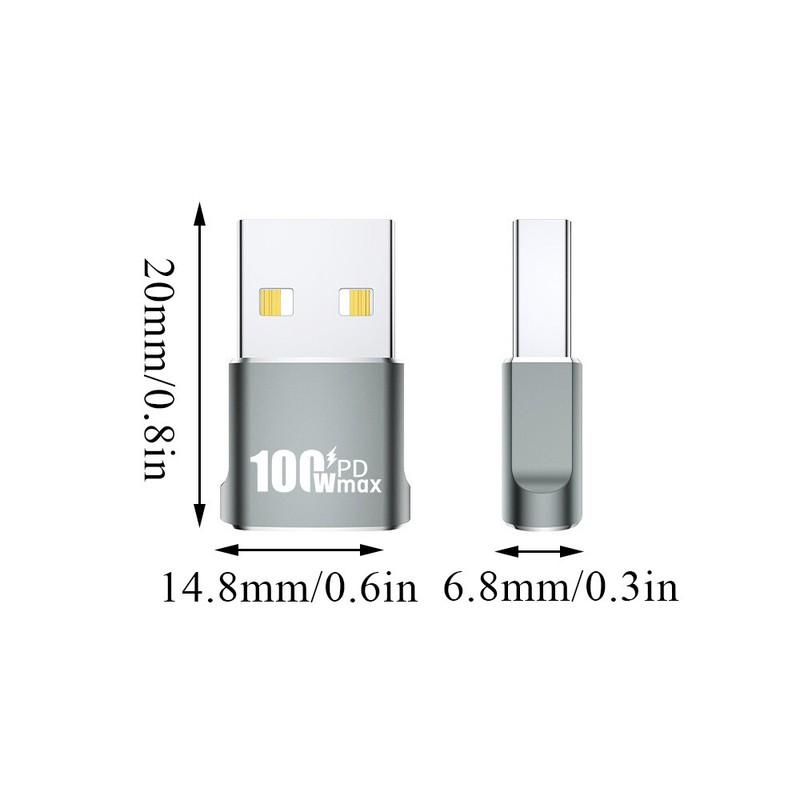 Type-C Female to USB A Male Cable Converter Universal USB to USB-C Adapter 1Pcs gallery