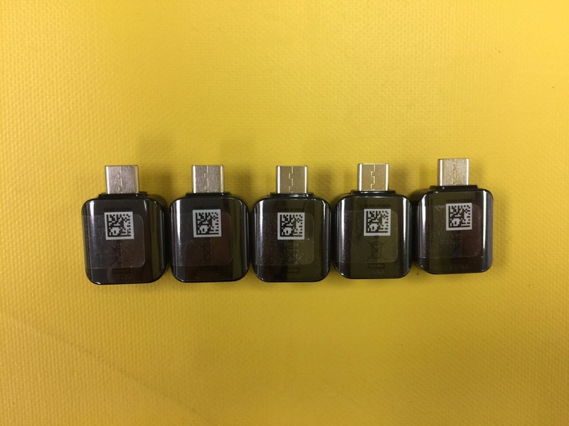 Lot 5x OEM Black Samsung OTG Adapter USB Type-A To USB Type-C Connector S8 S9 gallery