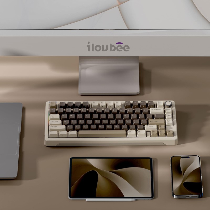 iLovBee B75 Wireless Mechanical Keyboard, 75% Percent Gaming Keyboard w/Bluet... gallery