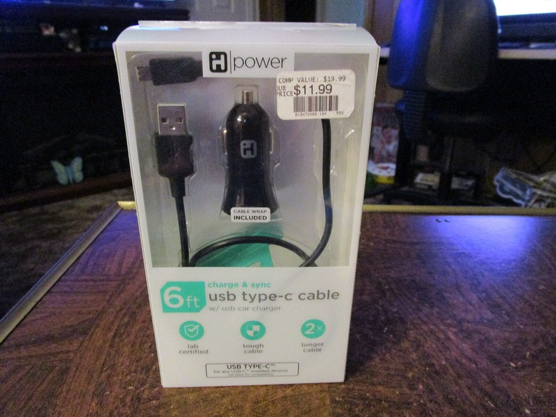 iHome Power USB Type C Cable 6ft