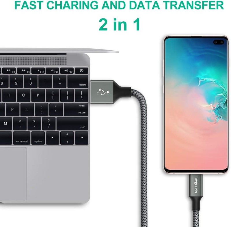 etguuds USB to USB C Cable 3ft, 2-Pack USB A to Type C Charger Cord Fast Chargin gallery