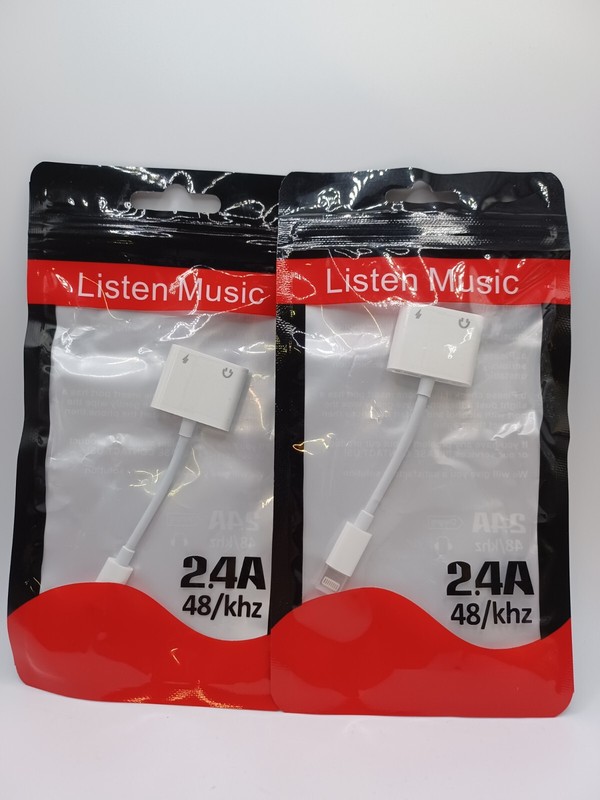 Apple Mfi Certified XR/X 8/7, iPad-iOS 13 Headphone Adapter 2 pack