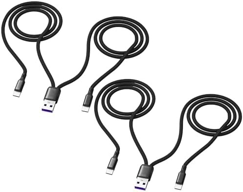 Multi USB C Cable 4FT 2Pack,2 in 1 Multiple Type C Charging, 3A Dual Splitter US