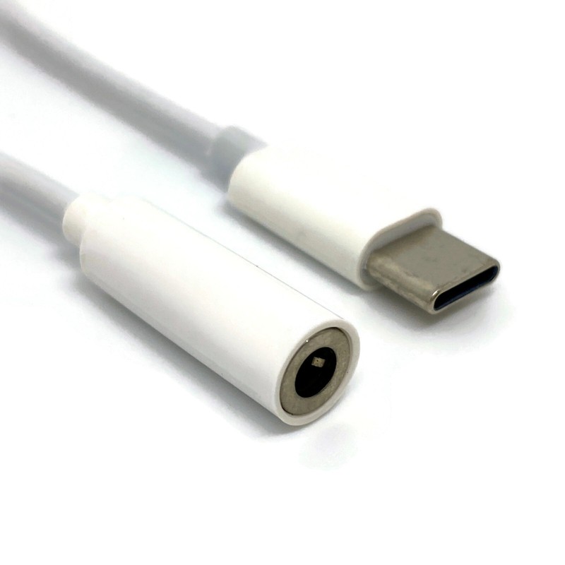 USB-C Type C Adapter Port to 3.5MM Aux Audio Jack Earphone Headphone Cable USB
