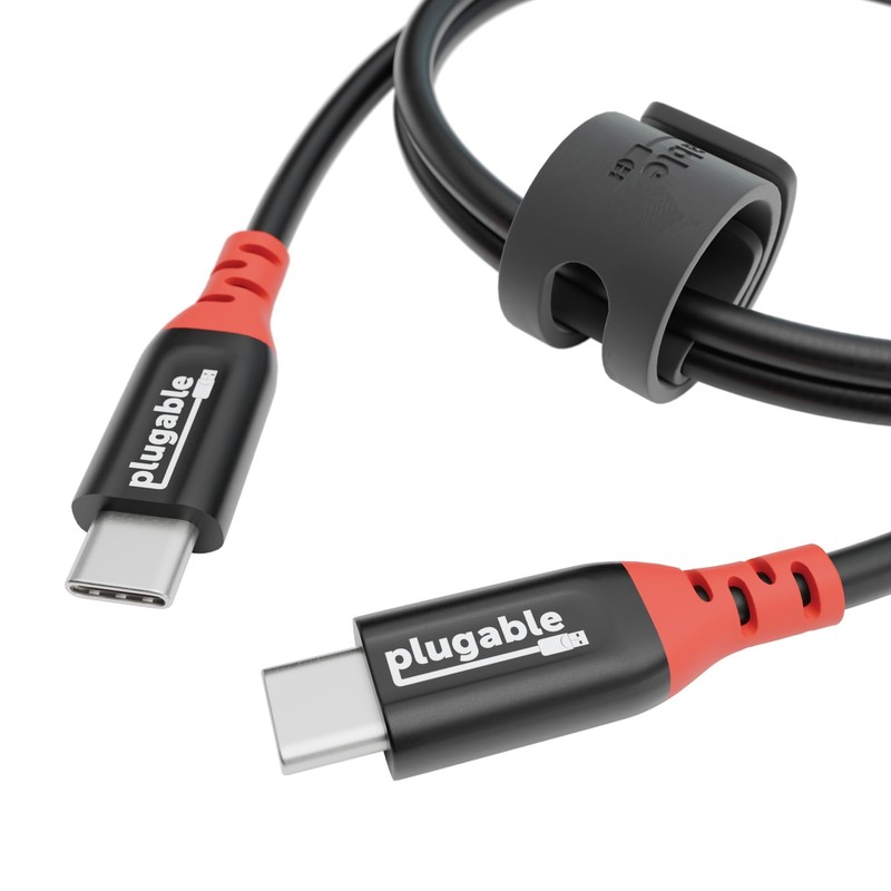 Plugable USB-C Charging Cable 240W With Data Blocking 1 Meter