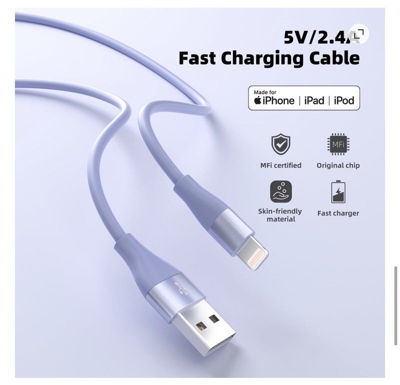 NEW 10-Foot iPhone 14 13 12 11 XS 3-Pack USB-A To Lightning Charger - FAST SHIP! gallery