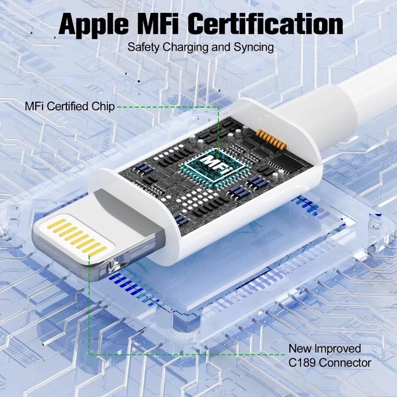 1-3PACK USB Data Fast Charger Cable Cord For Apple iPhone 5 6 7 8 X 11 12 13 MAX gallery