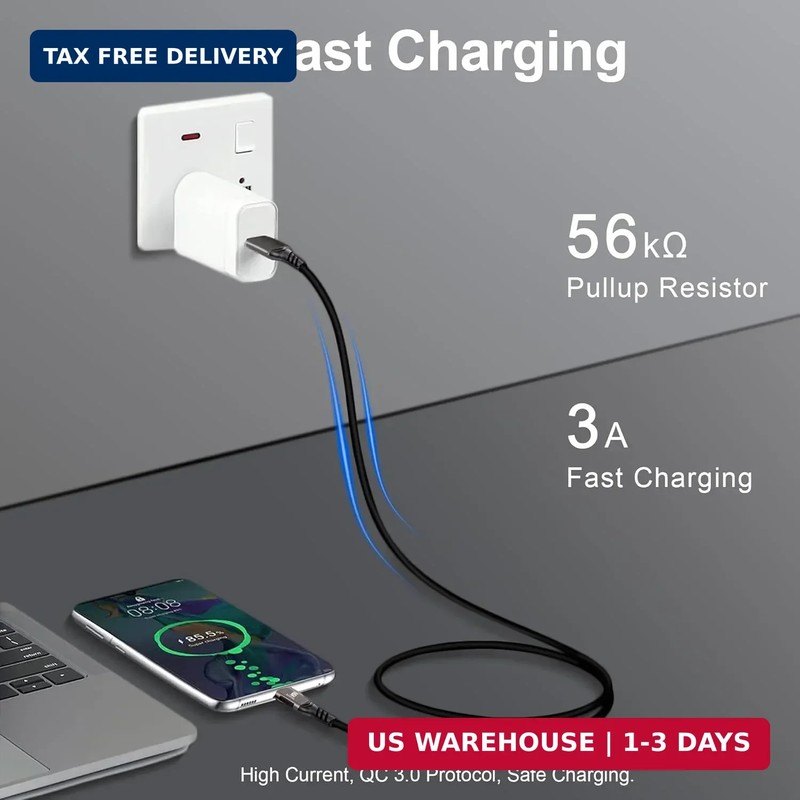 USB C Cable 3.3ft, USB-A to USB-C Cable USB 3.1 USB 3.2 Gen2 10Gbps Data Charger gallery