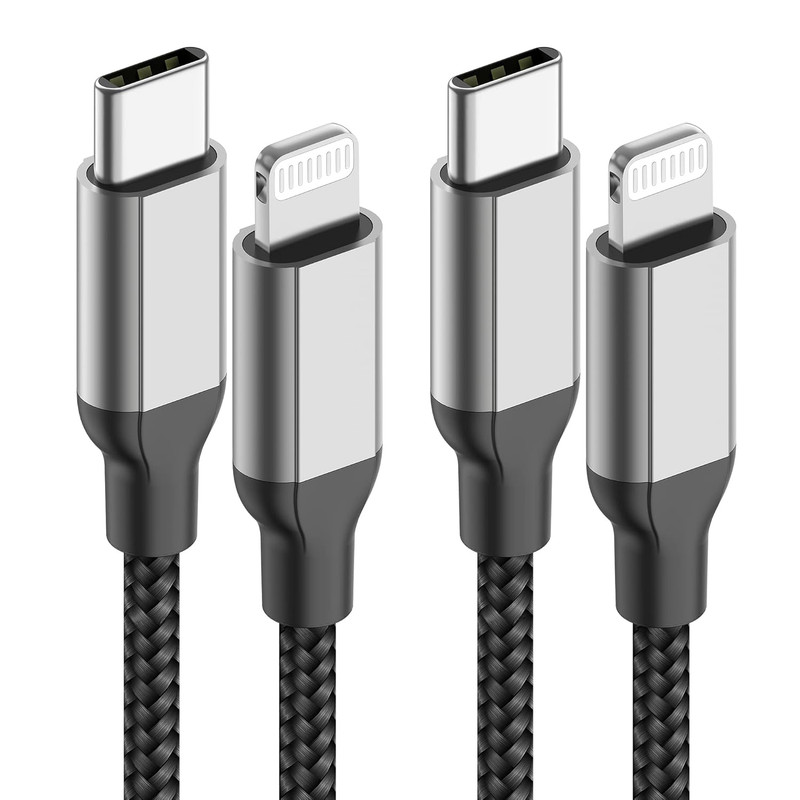 2Pack MFi Certified 3ft USB-C to Lightning Cable – Fast Charging for iPhone 14-8
