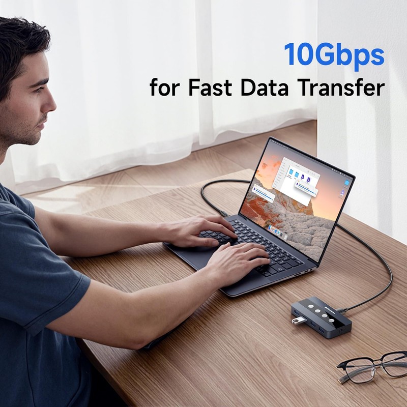 USB C to Micro USB 3.0 Cable for Hard Drive 10Gbps 1 ft gallery