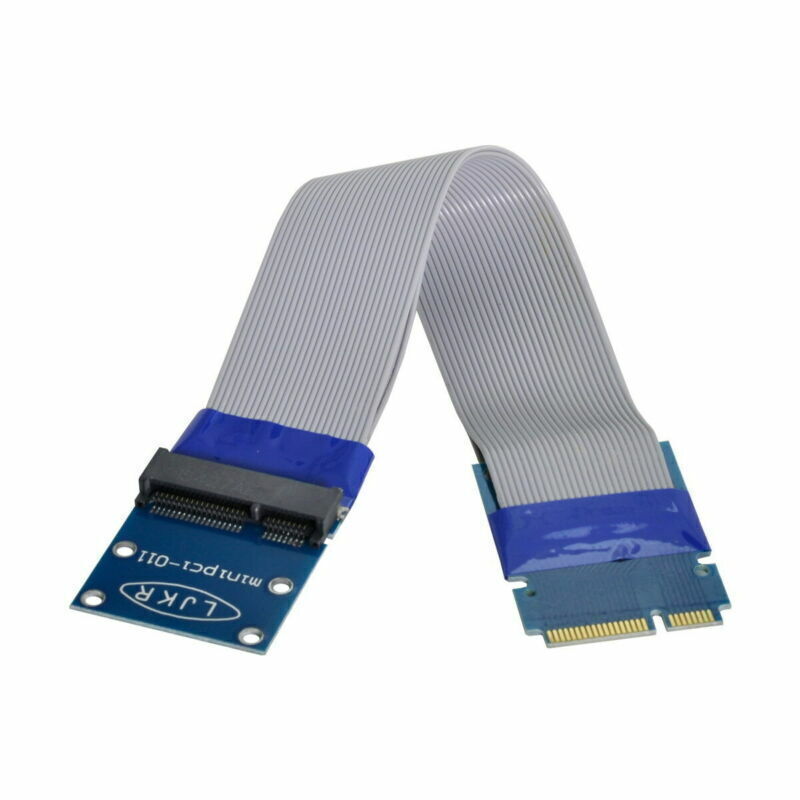 CABLECY Male to Female Mini PCI Express PCI-e Mini Card 52p Extension Flexible