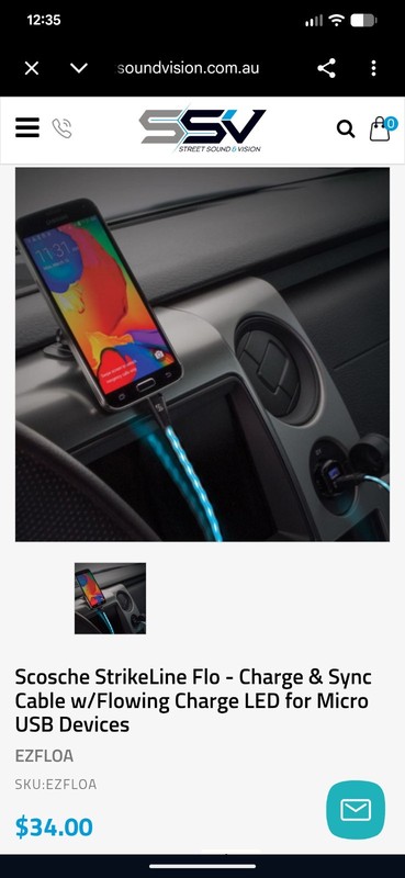 Scosche StrikeLine Flo - Charge & Sync Cable w/Flowing Charge LED for Micro USB gallery