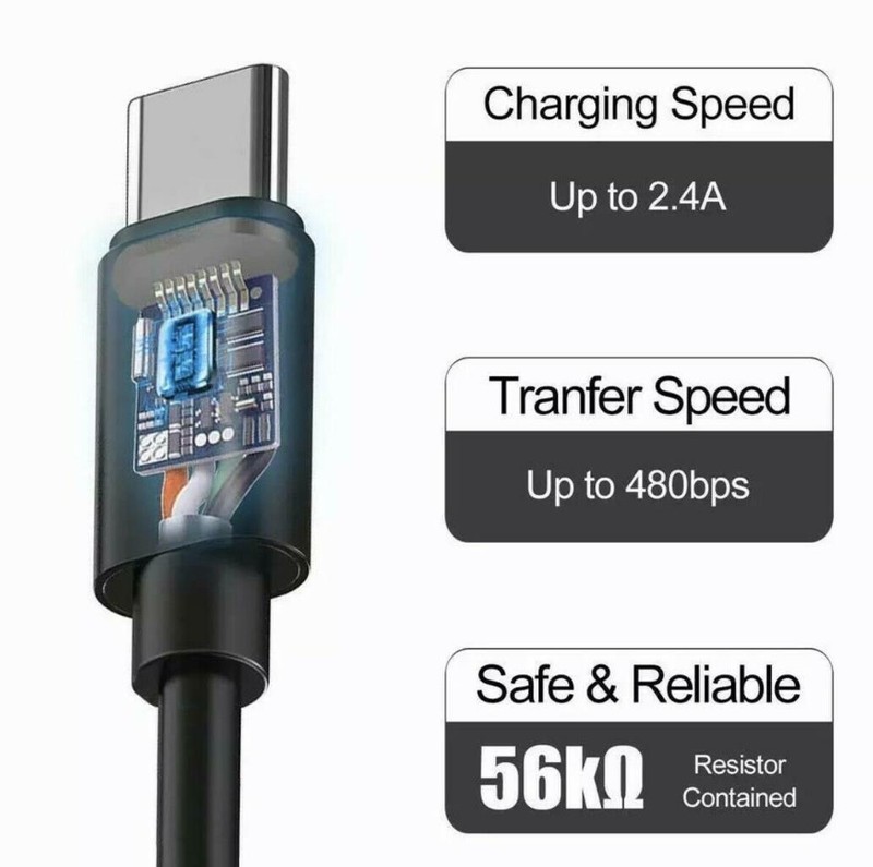 4Pack 3FT & 6FT Type C Fast Charger cable For Samsung Galaxy S8 S9 S10 S20 Note gallery