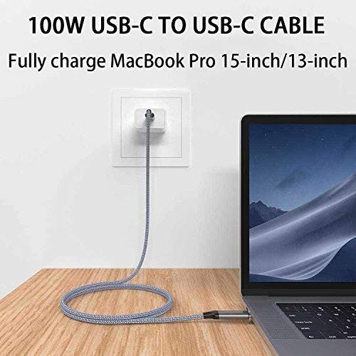 USB C to USB C Cable【100W/5A 15FT 2Pack】Type C Fast Charging,Long Nylon,Charg... gallery