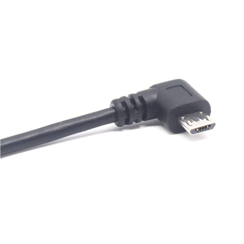 Micro USB Left Angle,Micro Extension Cable, 90 Degree 10 inches, Black gallery