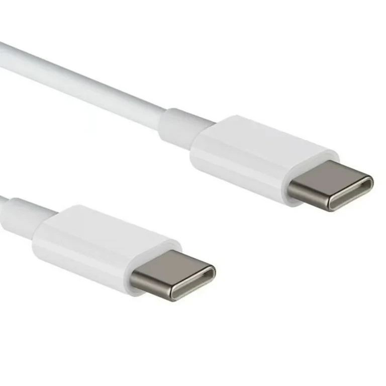 Apple Official 60W USB-C to USB-C Braided Charge Cable (1M/3.3-Ft) A2795 – White