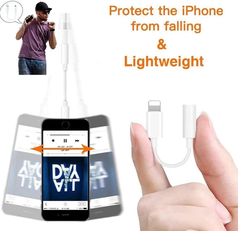 [Apple Mfi Certified] Lightning to 3.5 Mm Headphone Jack Adapter, 2 Pack Earphon gallery