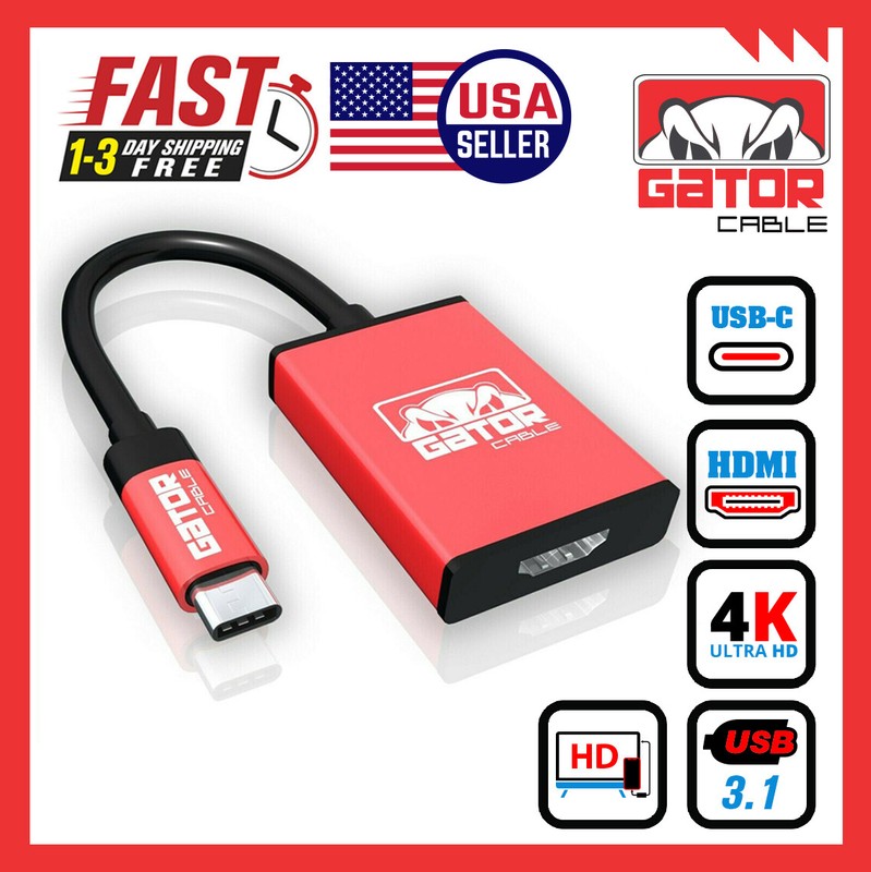 USB-C to HDMI Phone Adapter 4K 1080P HDTV for Android Samsung LG HTC Moto MacPro gallery