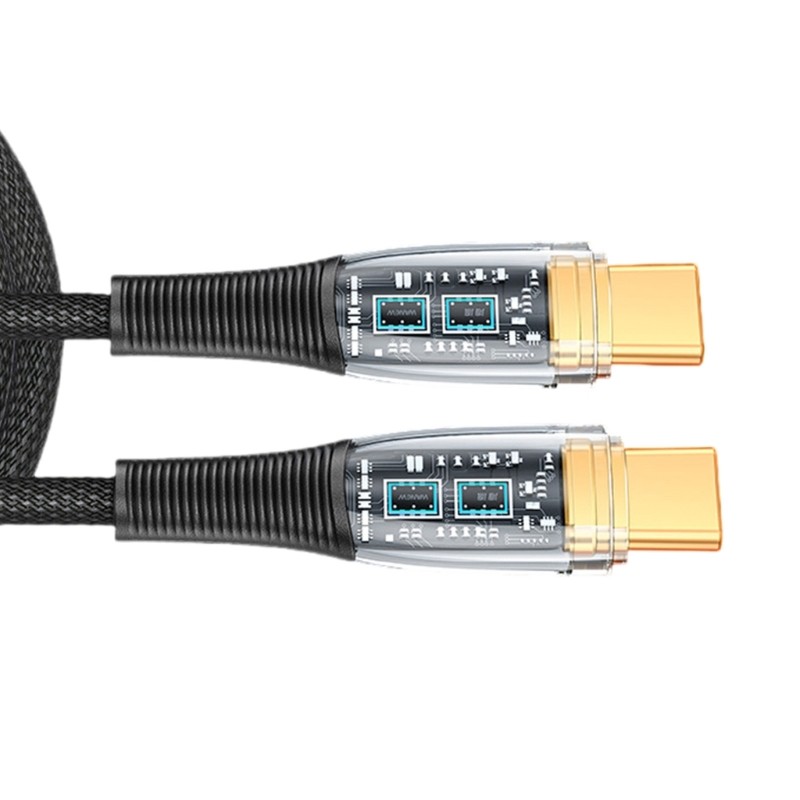 Efficient Type C Charging Cable 100W Charging Cord Aluminum for Smarphones gallery