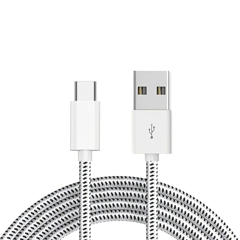 Type-C 6ft USB Cable Charger Cord Power Wire USB-C Long Braided for Cell Phones