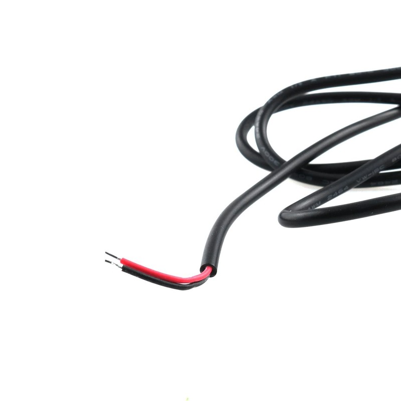 2 Pack 24AWG USB Pigtail 3.3 Feet 1 Meter USB Female Power Cable - Black, 5V, 5A gallery