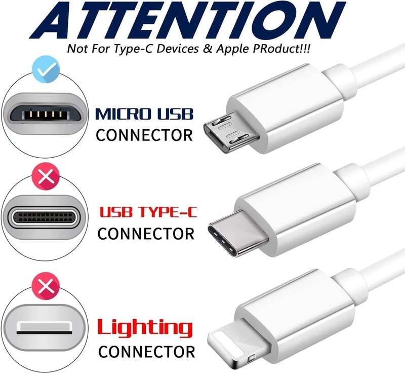 10x Type C to USB-A Fast Charge Cable Cord Charging Quick Charger Bulk Wholesale gallery