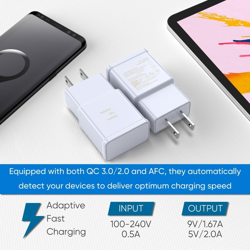 USB Wall Charger Fast Adapter Block Charging Cube Brick Box For Samsung Android gallery