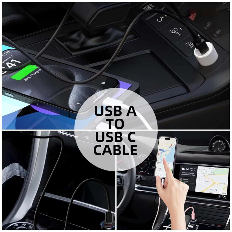 Carplay Cable Cord Compatible with Iphone 16 17 USB a to USB C Cable for 17E 16E gallery