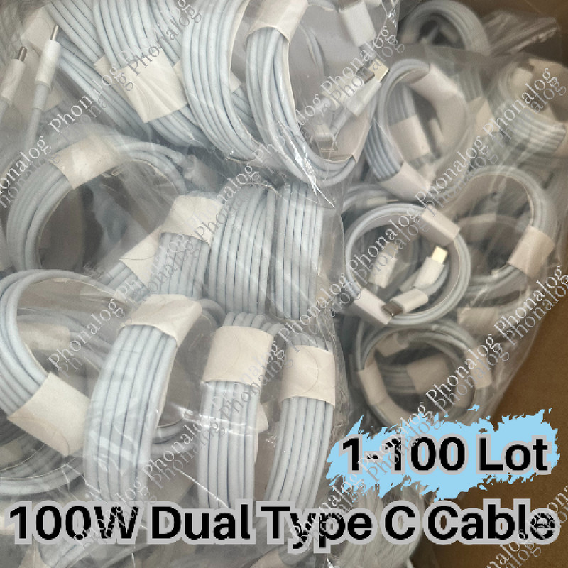 100W USB-C to USB-C Fast Charger Charging Cord PD Cable For Samsung LG WHOLESALE