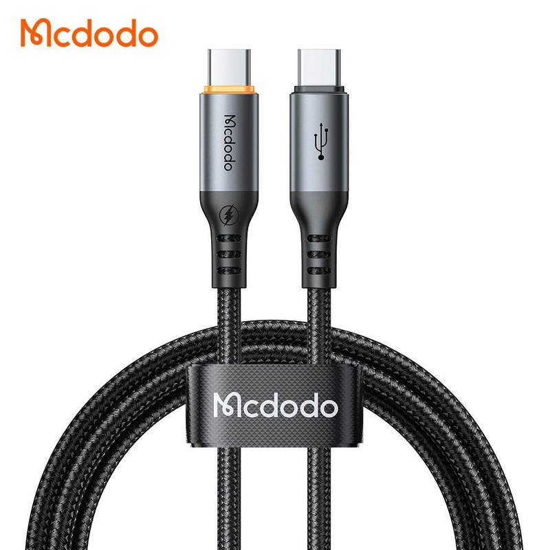 Mcdodo 100W USB-C To Type C PD Smart Fast Charging Cable Auto Power Off With LED