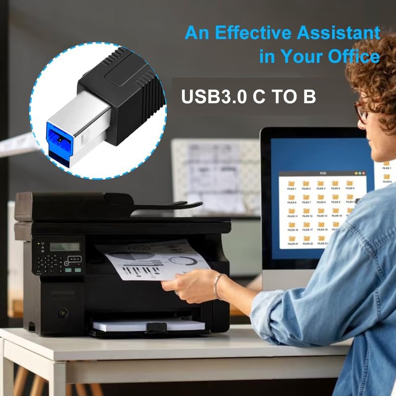 USB C to USB B 40FT Cable， 3.0 USB Type C Cable Compatible with Docking Stati... gallery