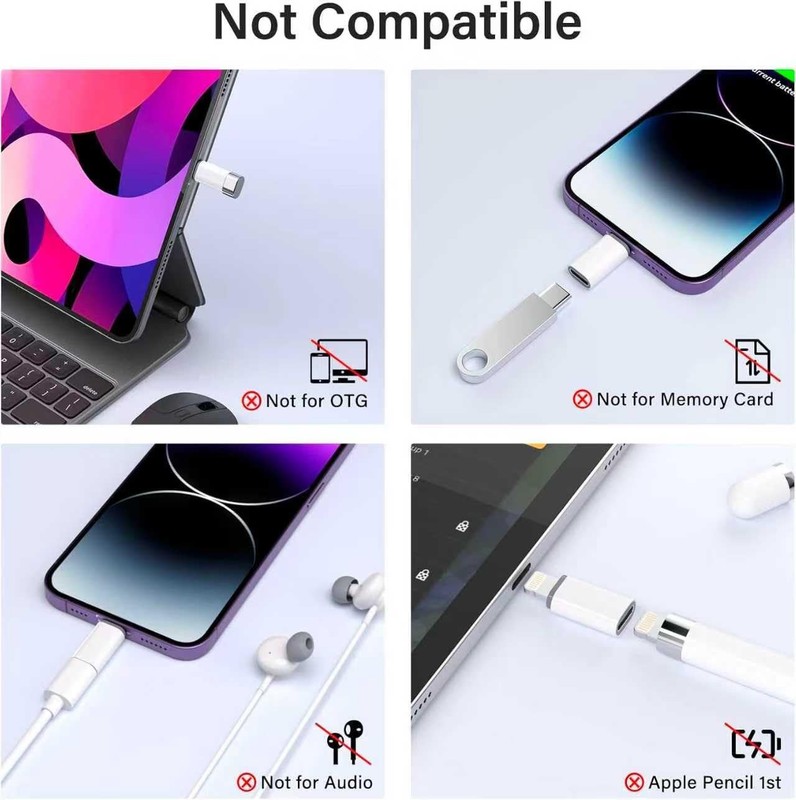 MFi Certified 27W USB C to Lightning Adapter (2 Pack) - Fast Charging Data Sy... gallery