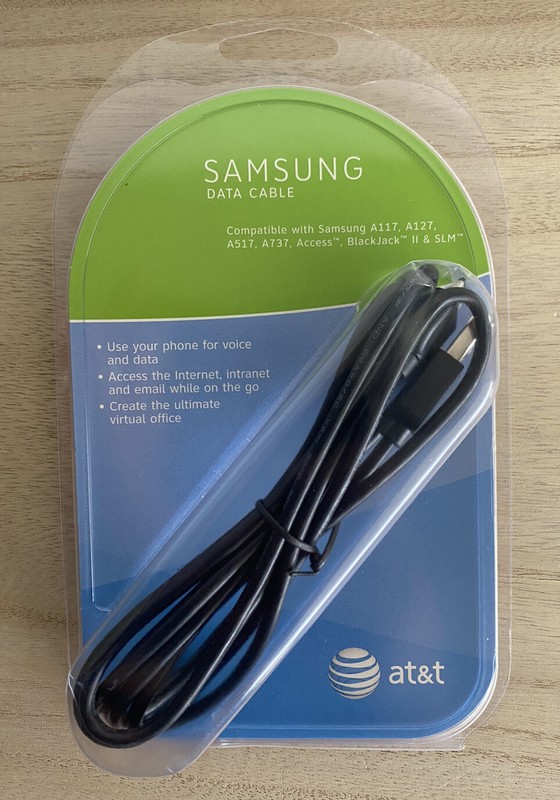New Samsung USB Data Cable 75029 (AT&T Compatible with A117, A127, A517, A737)