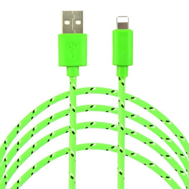 Braided USB data Sync power cord Charger Cable for iPhone X 8 7 plus 6 5s iPod 5 gallery
