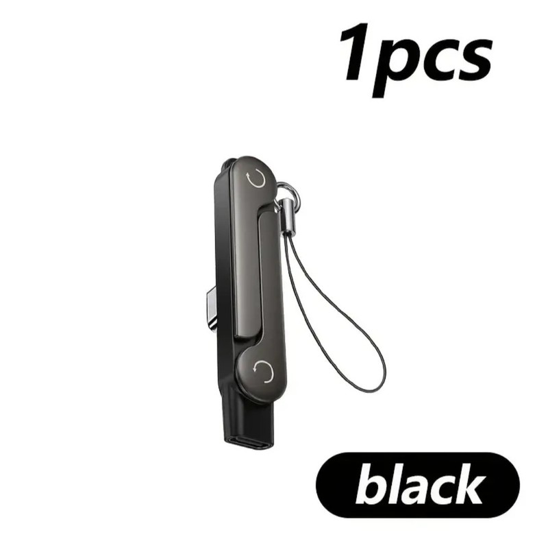 1/2/3pcs Type C Phone Charging Bracket Adapter 2 in 1 Portable Foldable Phone S gallery