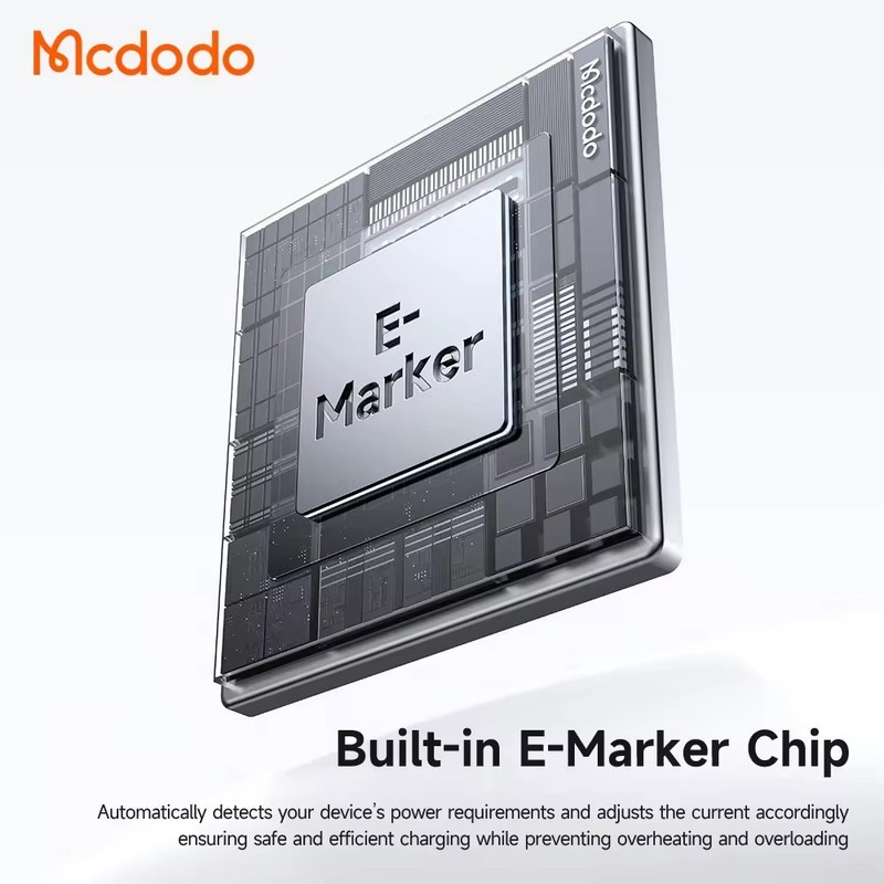 Mcdodo 100W USB-C To Type C PD Smart Fast Charging Cable Auto Power Off With LED gallery