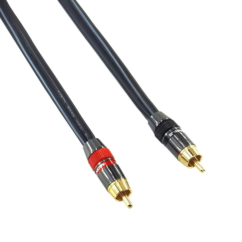 Banana Plug to RCA Speaker Cable Banana Plug to RCA Speaker Cable 12AWG Cable... gallery