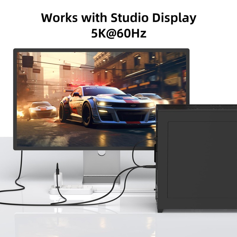 DisplayPort to USB C Cable 5K60Hz/4K144Hz, 6.6ft DP to USB C for Mobile Monit... gallery
